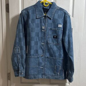Vans Blue Checkered Denim Jacket
